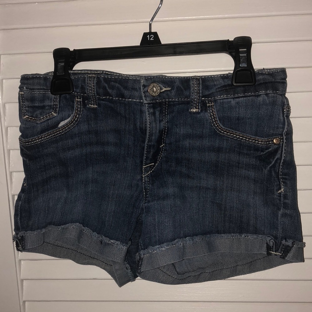 LEVI'S "shorty short" denim shorts